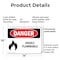 Signmission Highly Flammable Danger Sign, Plastic, 14in W x 10in L, 2PK OS-2PACK-DS-P-1014-L-2027 - alternate 4